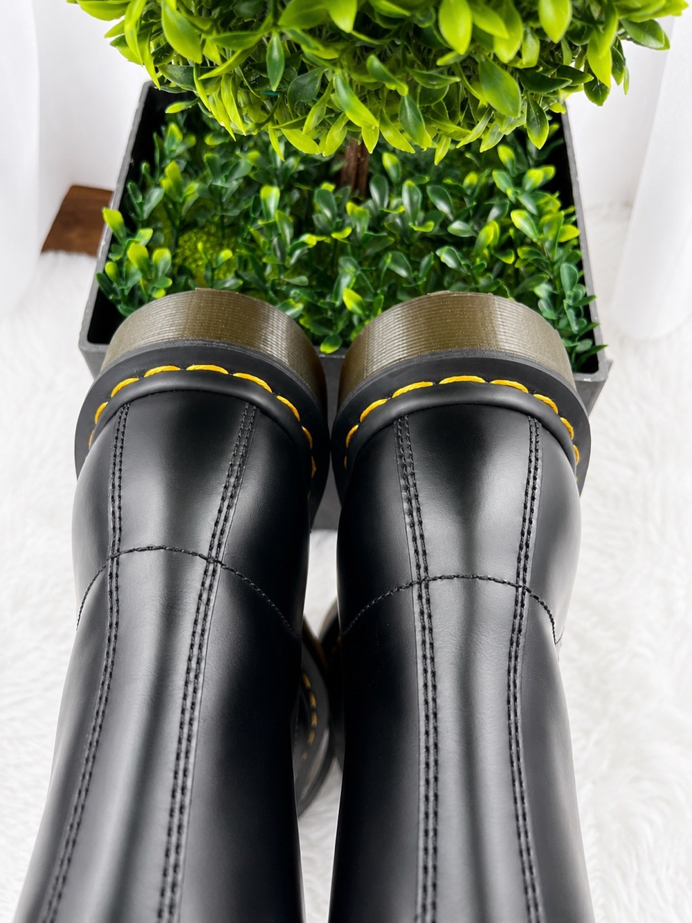 Dr. Martens 1460 Smooth Leather Black Combat Boots Size 7 - Picture 8 of 16